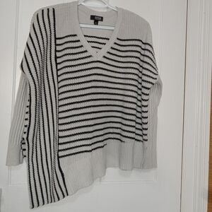 Altar'd State Black and White Striped Women's Sweater